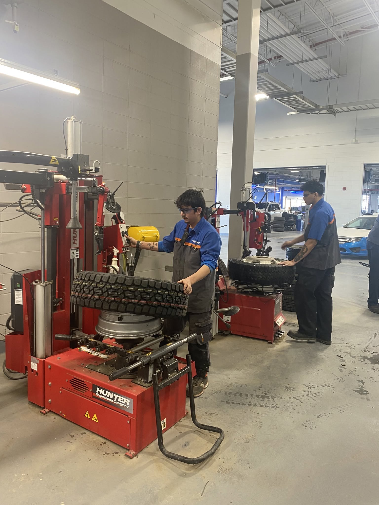 Windsor Ford technicians at work in the service shop