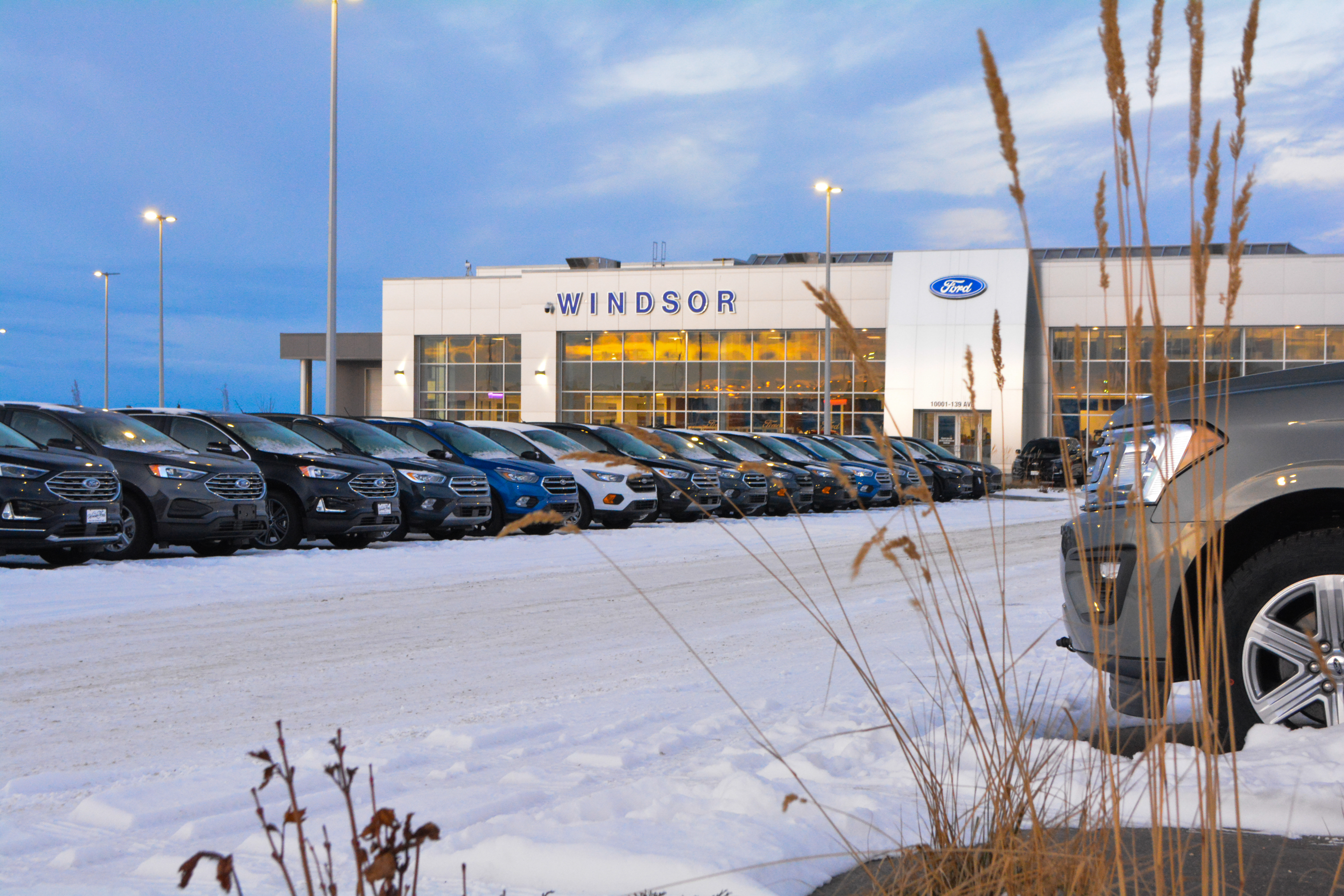 The Windsor Ford dealership in Grande Prairie