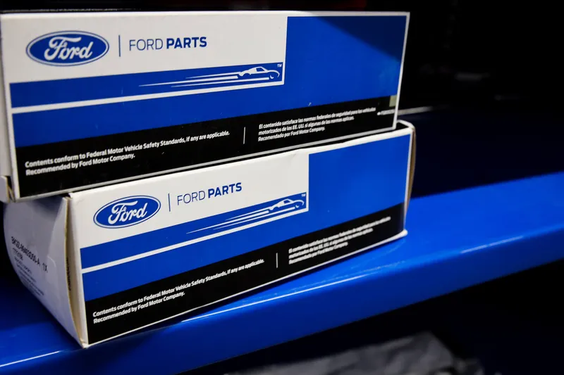 A genuine Ford Motor Company parts box